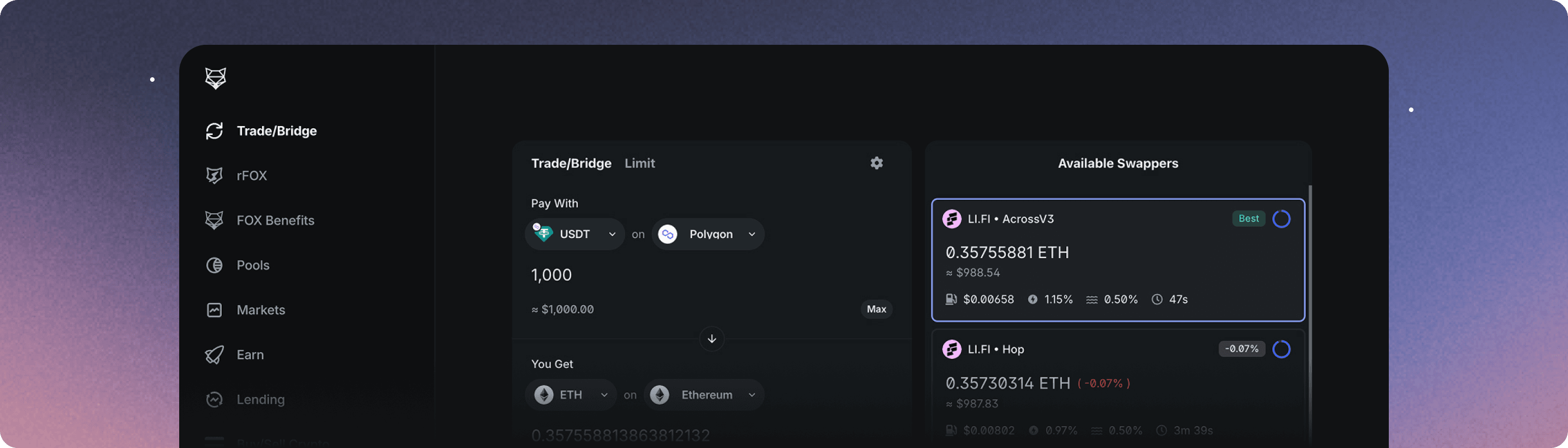 Trade 10,000+ assets with one click.
